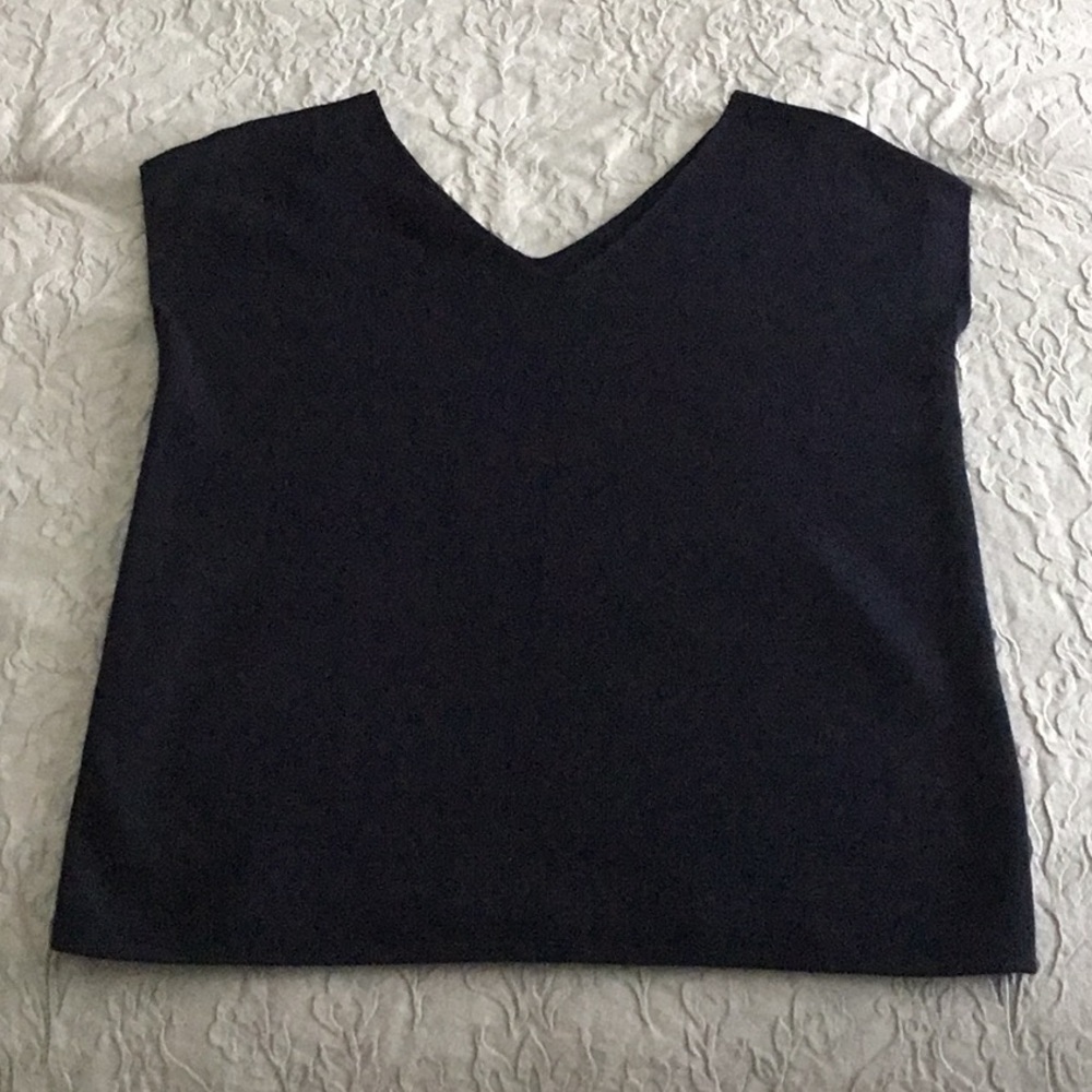 Talbots black knit top